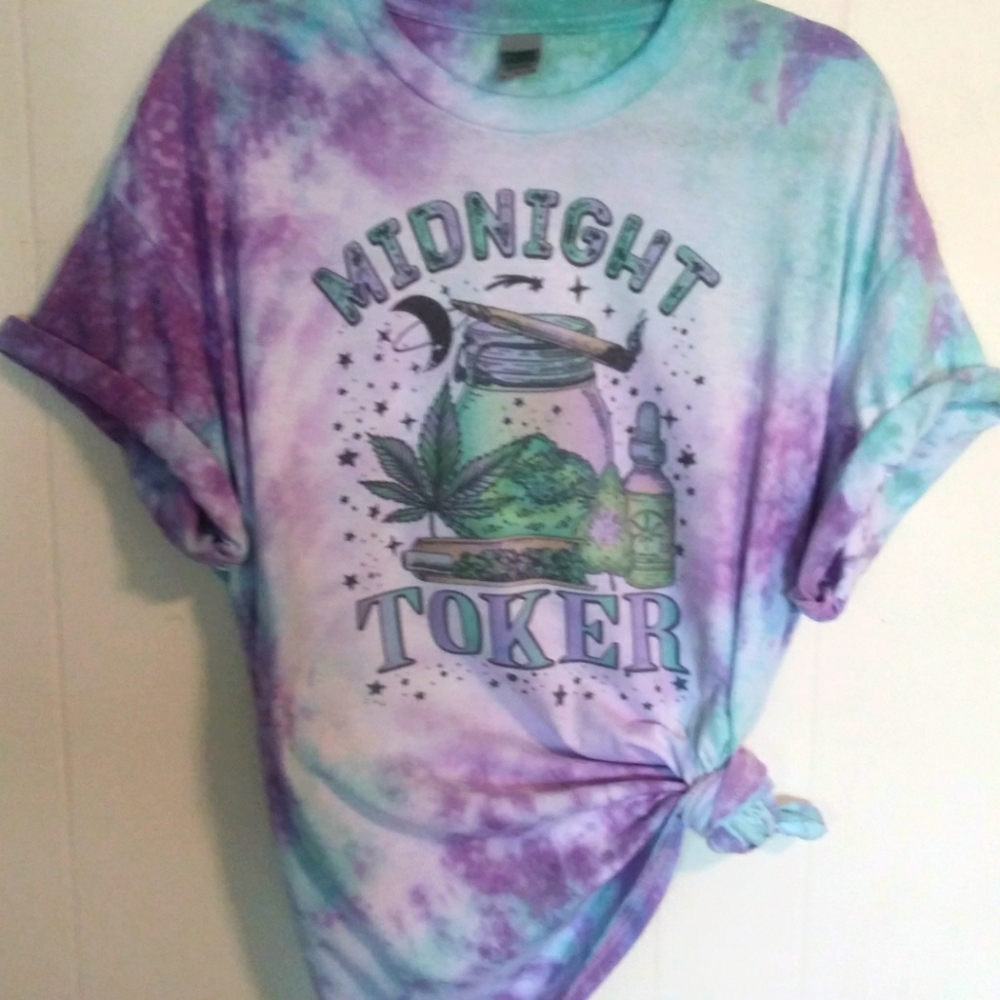 Midnight Toker Hand Tye Dye Tee